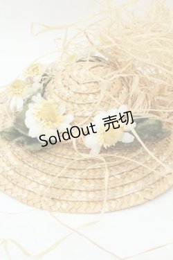 画像2: PINK HOUSE / 麦わらハットコサージュ  ナチュラル O-26-02-18-086-LO-ZA-IG-ZT0220C