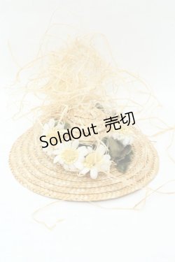 画像3: PINK HOUSE / 麦わらハットコサージュ  ナチュラル O-26-02-18-086-LO-ZA-IG-ZT0220C