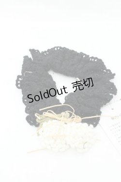 画像1: PINK HOUSE / シロツメクサモチーフシュシュ  クロ O-26-02-19-091-LO-ZA-IG-ZT0220C