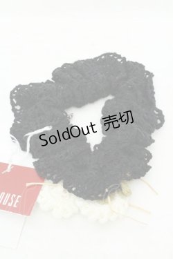 画像3: PINK HOUSE / シロツメクサモチーフシュシュ  クロ O-26-02-19-091-LO-ZA-IG-ZT0220C