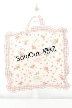 画像1: PINK HOUSE / いちごパッチワークトートバッグ  生成り×アカ O-26-02-19-010-LO-BG-IG-OS