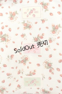 画像2: PINK HOUSE / いちごパッチワークトートバッグ  生成り×アカ O-26-02-19-010-LO-BG-IG-OS
