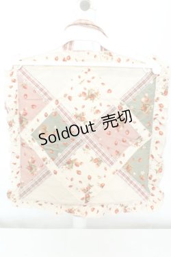 画像3: PINK HOUSE / いちごパッチワークトートバッグ  生成り×アカ O-26-02-19-010-LO-BG-IG-OS