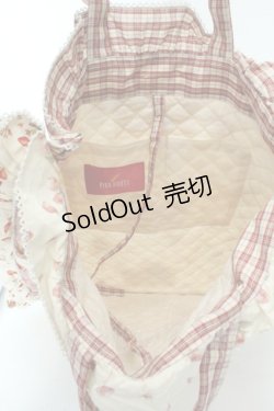 画像4: PINK HOUSE / いちごパッチワークトートバッグ  生成り×アカ O-26-02-19-010-LO-BG-IG-OS