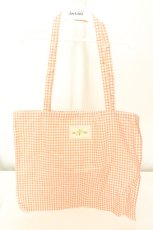 画像1: PINK HOUSE / 2024年ノベルティ ギンガムチェックトートバッグ  オレンジ O-26-02-19-013-LO-BG-IG-ZTK042 (1)