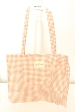 画像1: PINK HOUSE / 2024年ノベルティ ギンガムチェックトートバッグ  オレンジ O-26-02-19-013-LO-BG-IG-OS