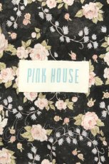 画像2: PINK HOUSE / ローズ柄巾着ミニバッグ  クロ O-26-02-19-015-LO-BG-IG-ZTK042 (2)