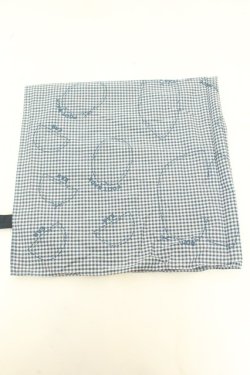 画像2: WONDERFUL WORLD / 型紙バンダナ  ブルー O-26-02-19-022-LO-ZA-IG-OS