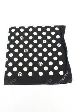 画像1: INGEBORG / ドットハンカチーフ  クロ O-26-02-19-023-LO-ZA-IG-OS