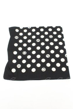 画像2: INGEBORG / ドットハンカチーフ  クロ O-26-02-19-023-LO-ZA-IG-OS