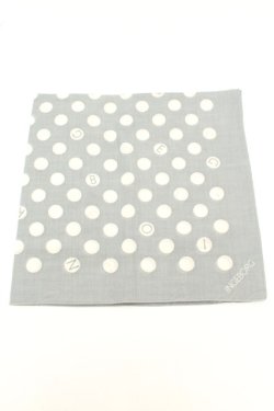 画像1: INGEBORG / ドットハンカチーフ  ブルー O-26-02-19-024-LO-ZA-IG-OS