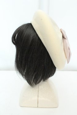 画像2: axes femme / リボンデザインサーモベレー  ベージュ O-26-02-19-031-AX-AC-IG-OS