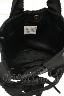 画像3: KANEKO ISAO / グログランリボンミニバッグ  クロ O-26-02-19-003-EL-BG-IG-OS