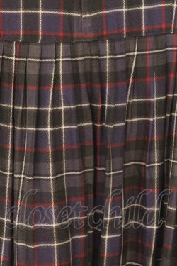 画像4: Jane Marple Dans Le Salon / キュプラコットンタータンチェックフロントフリルドレス M パープル O-26-02-21-022-JM-OP-IG-OS