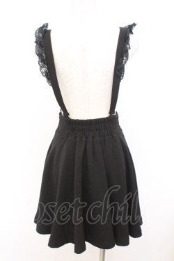 画像3: Rojita / サス付きフロントレースアップスカート  クロ O-26-02-21-003-LO-SK-IG-OS