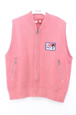 画像1: HYSTERIC GLAMOUR / ワッペンベスト  ピンク O-26-02-21-026-PU-TO-IG-OS