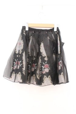 画像3: JESUS DIAMANTE / ロマンティックプリンセススカート 38 クロ O-26-02-21-033-JE-SK-IG-OS