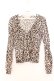 画像1: JESUS DIAMANTE / ラッフルフリルカーディガン  チョコヒョウ柄 O-26-02-21-035-JE-TO-IG-OS (1)
