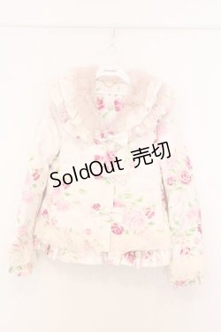 画像1: JESUS DIAMANTE / ベルサイユダウンコート 38 ぼかし薔薇 O-26-02-21-038-JE-CO-IG-OS