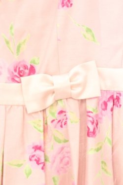 画像2: JESUS DIAMANTE / マドモアゼル・フローラルワンピース 42 新ぼかし薔薇柄 ピンク(オーガンジーなし) O-26-02-21-039-JE-OP-IG-OS