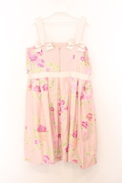 画像3: JESUS DIAMANTE / マドモアゼル・フローラルワンピース 42 新ぼかし薔薇柄 ピンク(オーガンジーなし) O-26-02-21-039-JE-OP-IG-OS