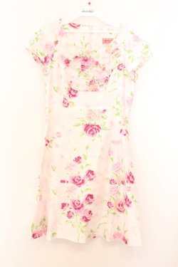 画像1: JESUS DIAMANTE / ミシュランディナーワンピース 40 ぼかし薔薇 O-26-02-21-040-JE-OP-IG-OS