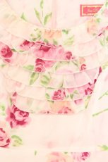 画像2: JESUS DIAMANTE / ミシュランディナーワンピース 40 ぼかし薔薇 O-26-02-21-040-JE-OP-IG-OS (2)