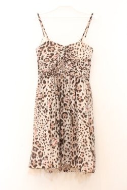 画像4: JESUS DIAMANTE / シャトーワンピース 42 ヒョウ薔薇 O-26-02-21-044-JE-OP-IG-OS