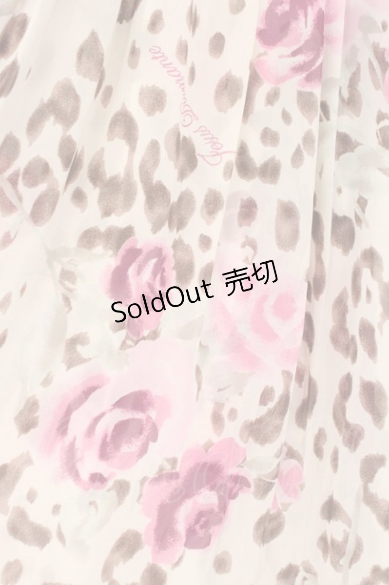 画像4: JESUS DIAMANTE / スカーフワンピース 40 ヒョウ薔薇 O-26-02-21-045-JE-OP-IG-OS (4)