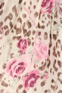 画像4: JESUS DIAMANTE / スカーフワンピース 40 ヒョウ薔薇 O-26-02-21-045-JE-OP-IG-OS