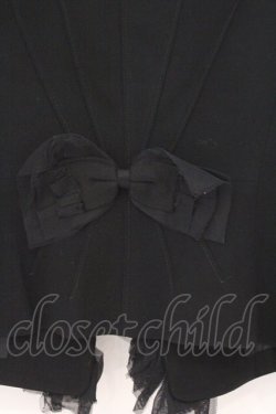 画像4: JESUS DIAMANTE / リボンジャケット 38 クロ O-26-02-21-047-JE-JA-IG-OS