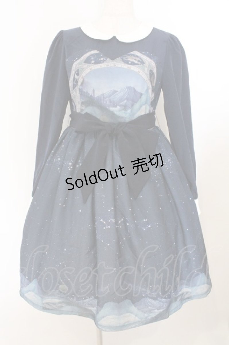 画像1: Grimoire / Zodiac sign Dress　ワンピース  ネイビー O-26-02-21-006-GO-OP-OW-OS (1)