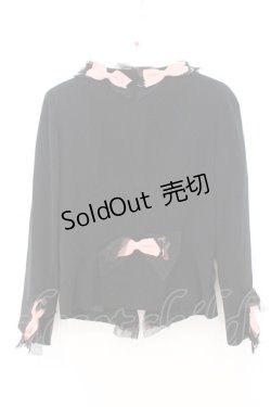 画像4: JESUS DIAMANTE / リボンジャケット 38 クロ×ピンク O-26-02-21-048-JE-JA-IG-OS