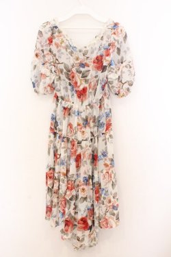 画像4: JESUS DIAMANTE / 新マリネットワンピース 40 新トリアノン柄 オフシロ O-26-02-21-053-JE-OP-IG-OS