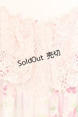 画像2: JESUS DIAMANTE / レーシーカリブマキシ  ぼかし薔薇 O-26-02-21-057-JE-OP-IG-OS