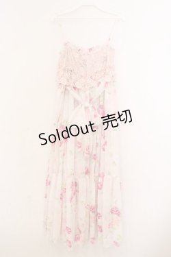 画像4: JESUS DIAMANTE / レーシーカリブマキシ  ぼかし薔薇 O-26-02-21-057-JE-OP-IG-OS