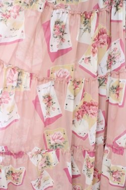 画像3: JESUS DIAMANTE / カリブマキシワンピ 38 トランプ薔薇 O-26-02-21-058-JE-OP-IG-OS