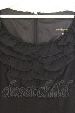 画像2: JESUS DIAMANTE / ミシュランディナーワンピース 42 無地クロ O-26-02-21-060-JE-OP-IG-OS