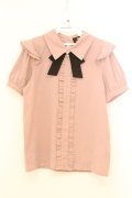 Rojita / 飾りリボン付5分袖ブラウス F ピンク O-26-02-21-067-LO-BL-IG-OS
