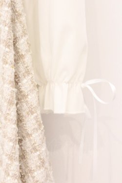 画像2: evelyn / ツイード風ワンピース  アイボリー O-26-02-21-068-LO-OP-IG-OS