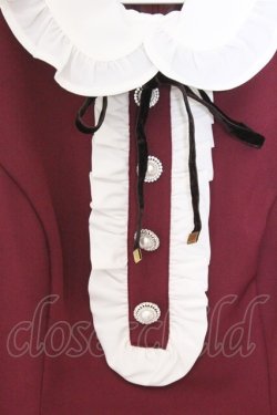 画像2: Ank Rouge / 配色フレアーワンピース  ワイン×オフシロ O-26-02-21-073-CA-OP-IG-OS