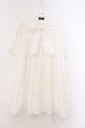 evelyn / ボリュームティアードミニワンピース  シロ O-26-02-21-080-LO-OP-IG-OS