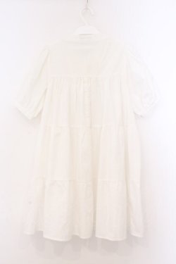 画像2: evelyn / ボリュームティアードミニワンピース  シロ O-26-02-21-080-LO-OP-IG-OS