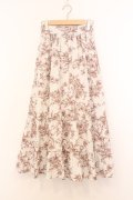 An MILLE / Flower切替フレアスカート  アイボリー O-26-02-21-086-EL-SK-IG-OS