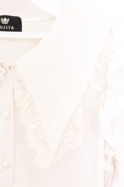 画像2: Rojita / BIGレース衿袖リボンブラウス  オフシロ O-26-02-21-087-LO-BL-IG-OS