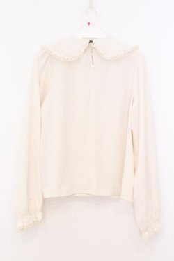 画像3: Honey Cinnamon / ダブルボタンブラウス  アイボリー×ブラウン O-26-02-21-088-LO-BL-IG-OS