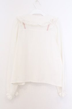 画像3: Honey Cinnamon / フリル襟ブラウス  オフシロ×ピンク O-26-02-21-089-LO-BL-IG-OS