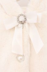 画像2: Honey Cinnamon / パールボタンうさ耳エコファーコート  オフシロ O-26-02-21-090-LO-CO-IG-ZTC021 (2)