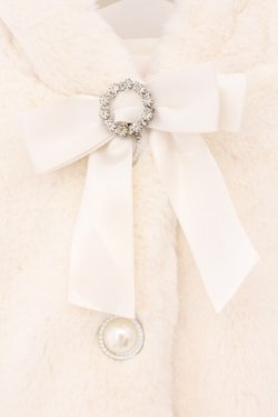 画像2: Honey Cinnamon / パールボタンうさ耳エコファーコート  オフシロ O-26-02-21-090-LO-CO-IG-OS