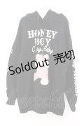 Honey Cinnamon / 目隠しテディパーカー  クロ O-26-02-21-093-LO-TO-IG-OS